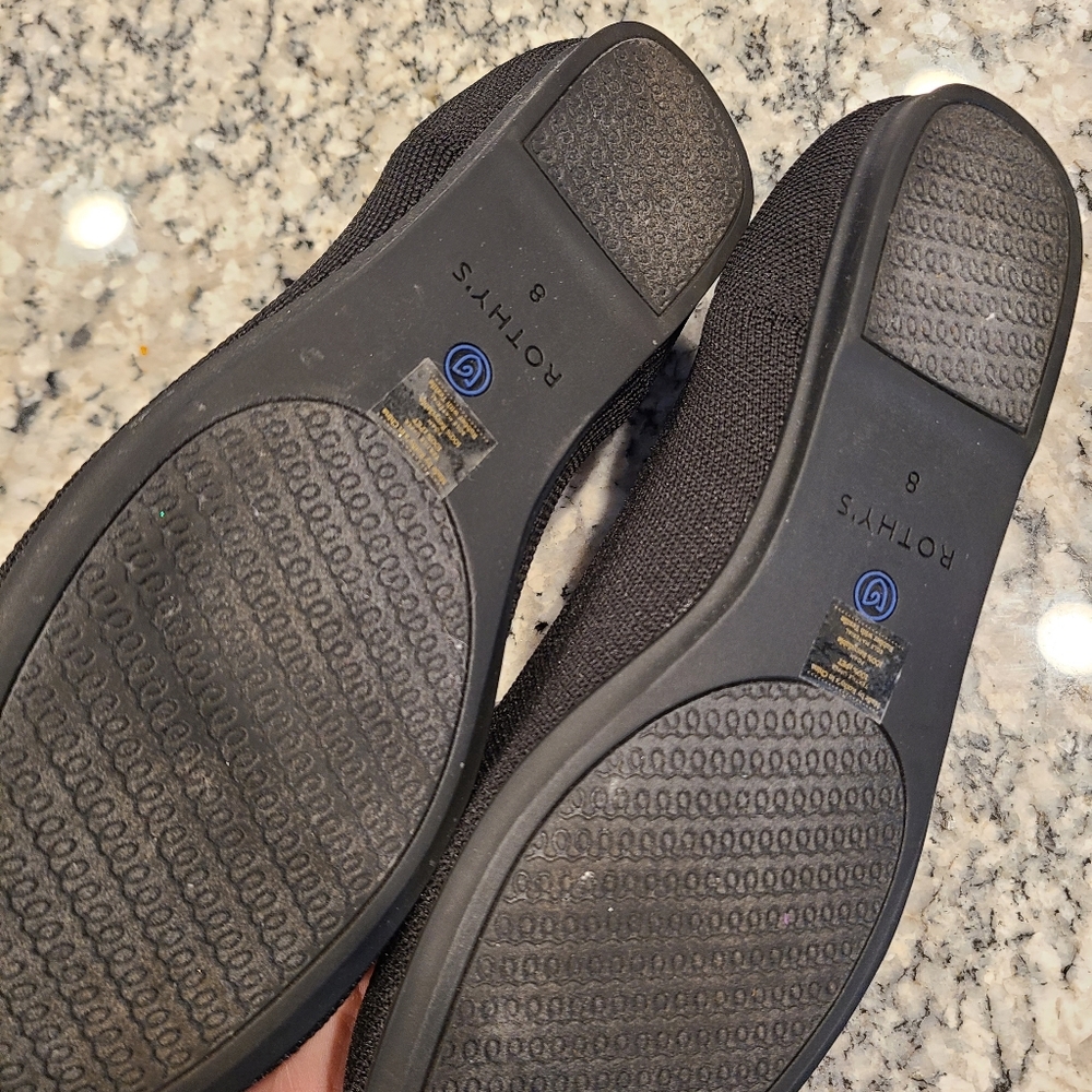 NEW! Rothy's size 8 Black Flats - Picture 3 of 3
